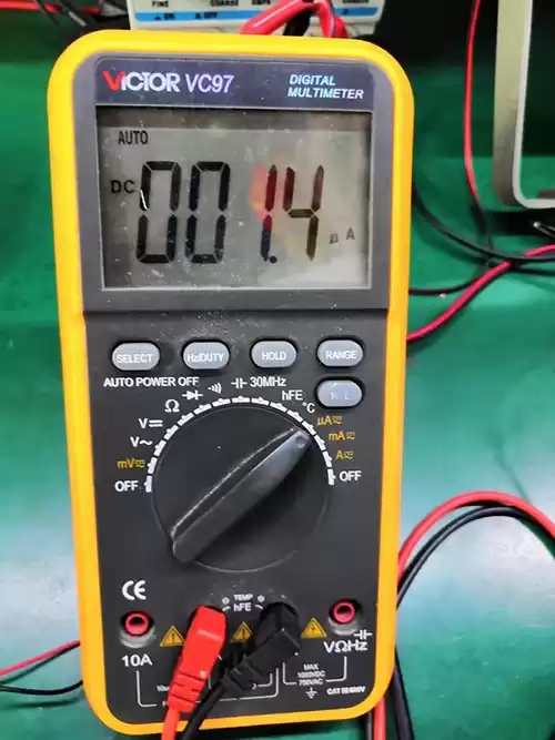 LoRa module LoRa1262 measured sleep current