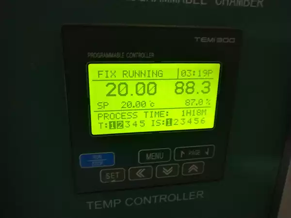 Set the temperature to 20℃