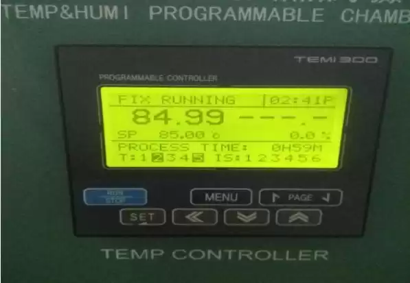 Set the thermostat to 85°