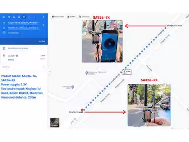 Wireless Audio Module SA326 Communication Range Test