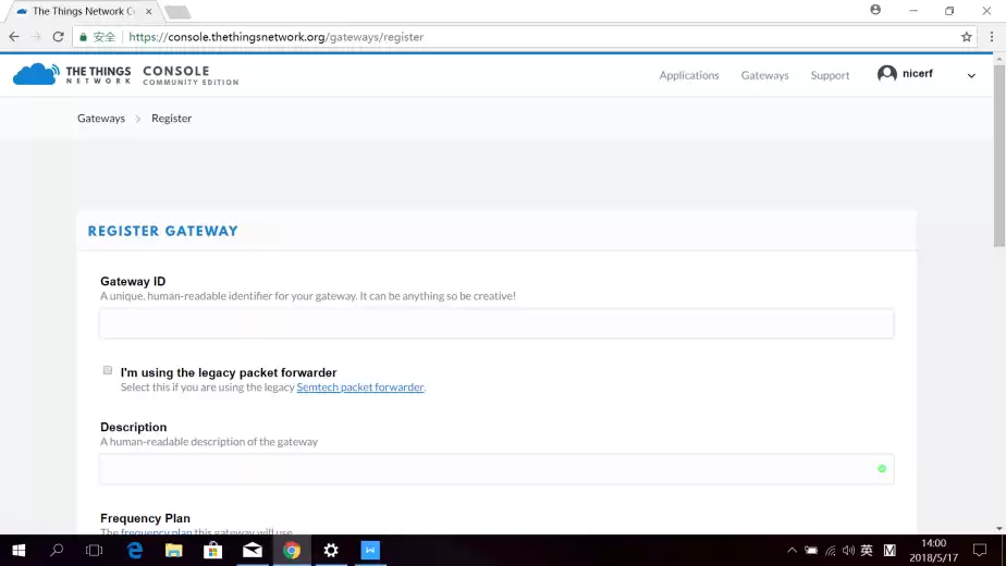 Click Get started by registering one!