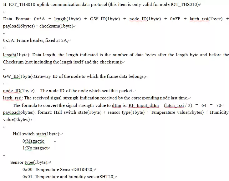 IOT-G010 configuration and communicate protocol-1