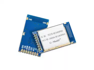 What are the features of 2.4 GHz transmitter and receiver module