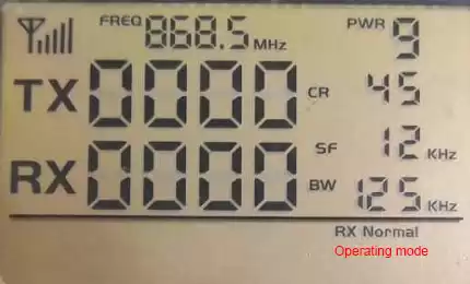 Main interface working mode location map