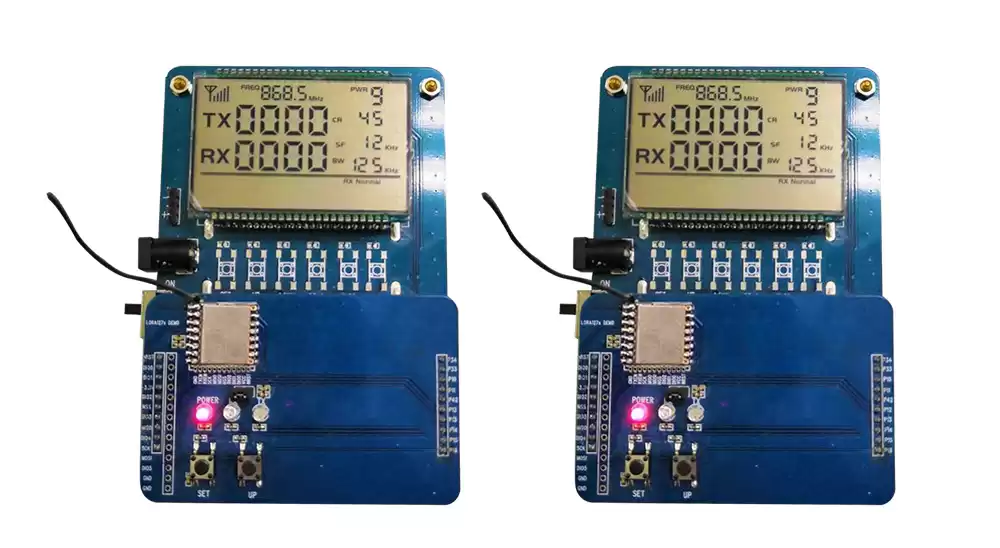 Set the DEMO kit&nbsp;parameters of the two LoRa modules LoRa1262 to be the same
