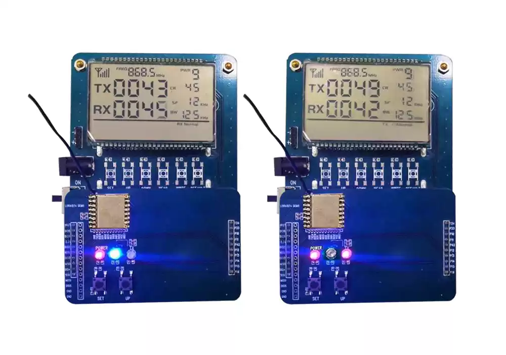 LoRa module LoRa1262 DEMO kit communication test