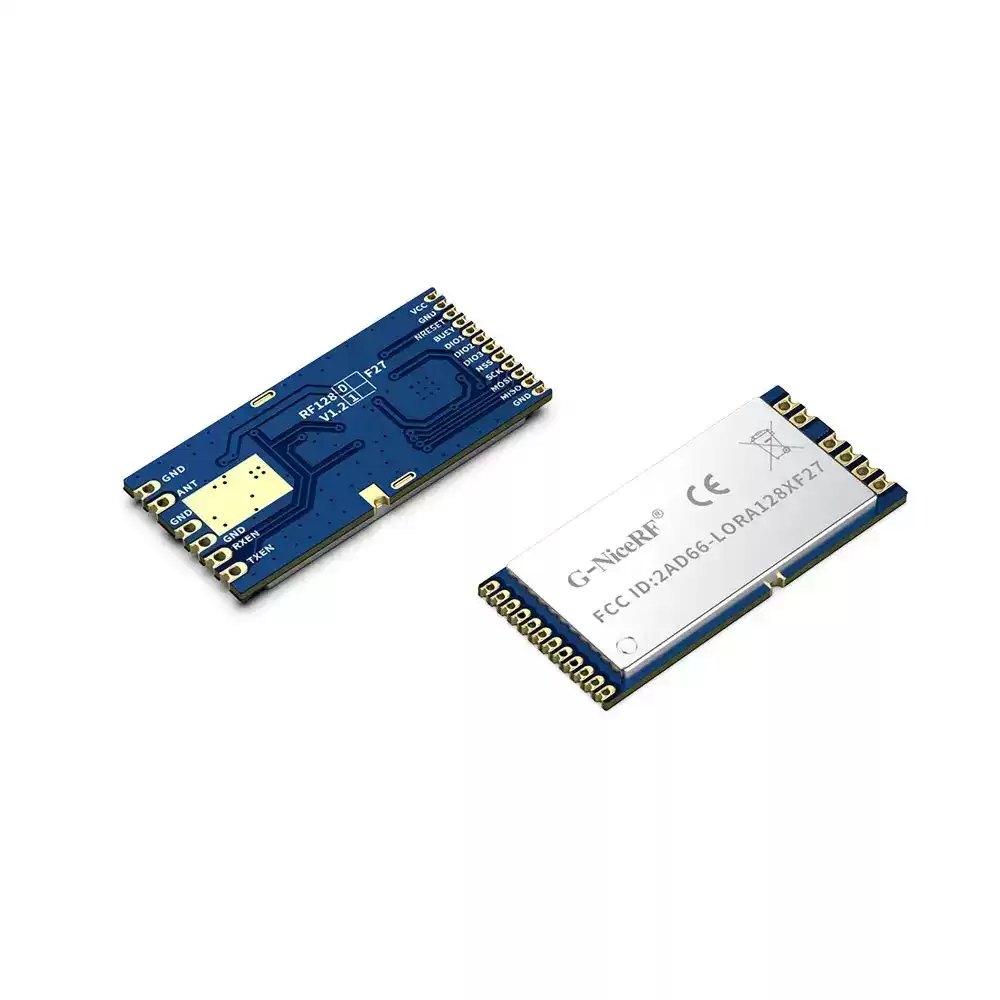 LoRa1280F27 : SX1280 500mW FCC ID & CE-RED Certified 2.4GHz LoRa Module With SPI Interface Power 