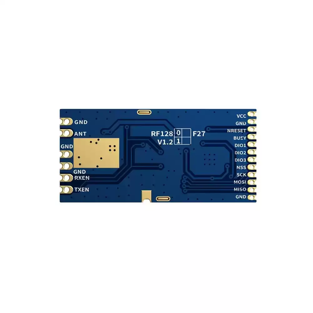 LoRa1281F27 : SX1281 500mW CE-RED & FCC ID Certified  2.4GHz LoRa Module With TCXO