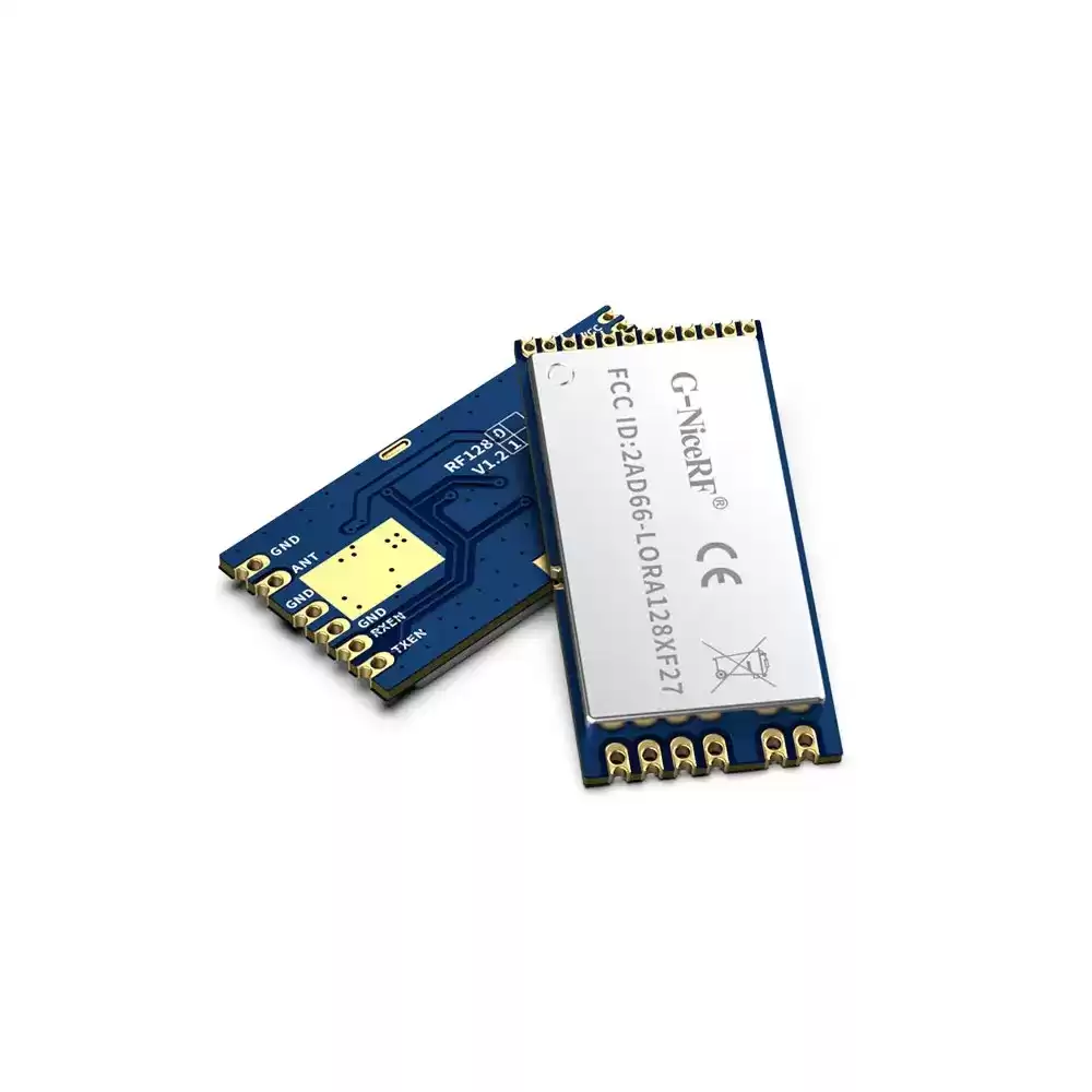 LoRa1281F27 : SX1281 500mW CE-RED & FCC ID Certified  2.4GHz LoRa Module With TCXO