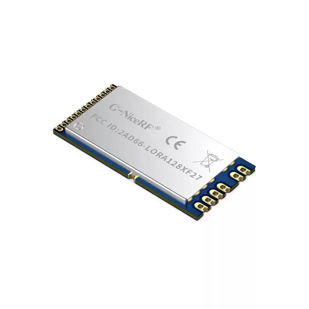 LoRa1281F27 : SX1281 500mW CE-RED & FCC ID Certified  2.4GHz LoRa Module With TCXO