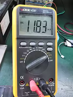 Measured receiving current
