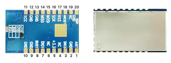 Pins of LoRa Module LoRa1268F30-Mini