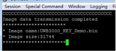Firmware Transfer Completion in ExtraPuTTY Firmware Transfer Completion in ExtraPuTTY