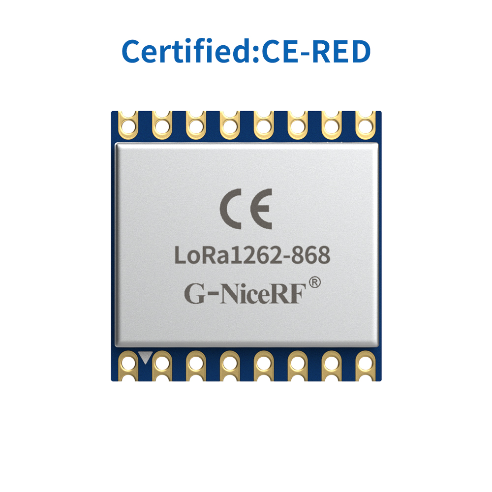LoRa1262-868 : SX1262 160mW CE-RED Certified 868MHz  LoRa Module With TCXO