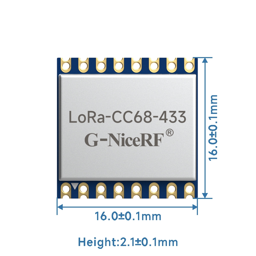 LoRa-CC68 : 433/470/490MHz Module Based on LLCC68 With SPI Port 
