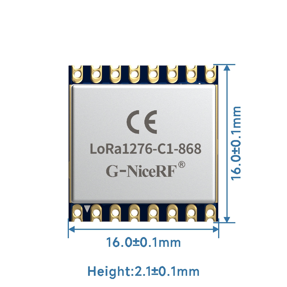 LoRa1276-C1-868 : SX1276 868MHz 100mW CE-RED Certified LoRa Module With ESD Protection