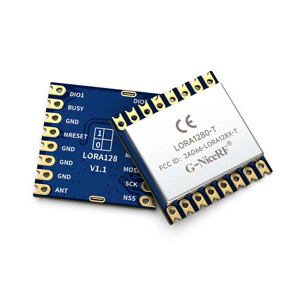 LoRa128X-T : SX1280/SX1281 2.4GHz FCC ID & CE-RED Certified TCXO Ranging Module