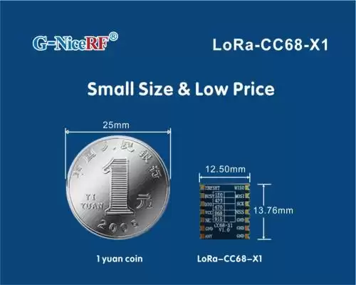 LoRa LLCC68 module: Industrial-grade crystal oscillator +combined with advanced LoRa technology, achieving stable long-distance communication