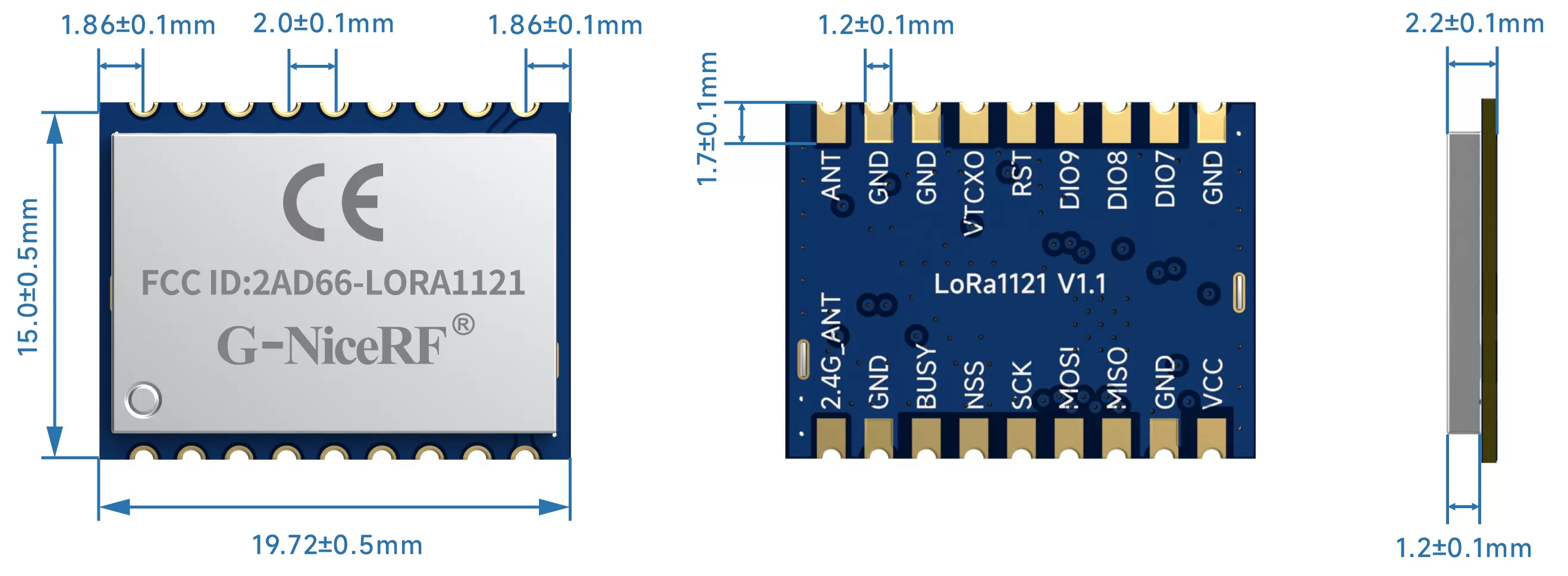 The size of lora module lora1121 The size of lora module lora1121