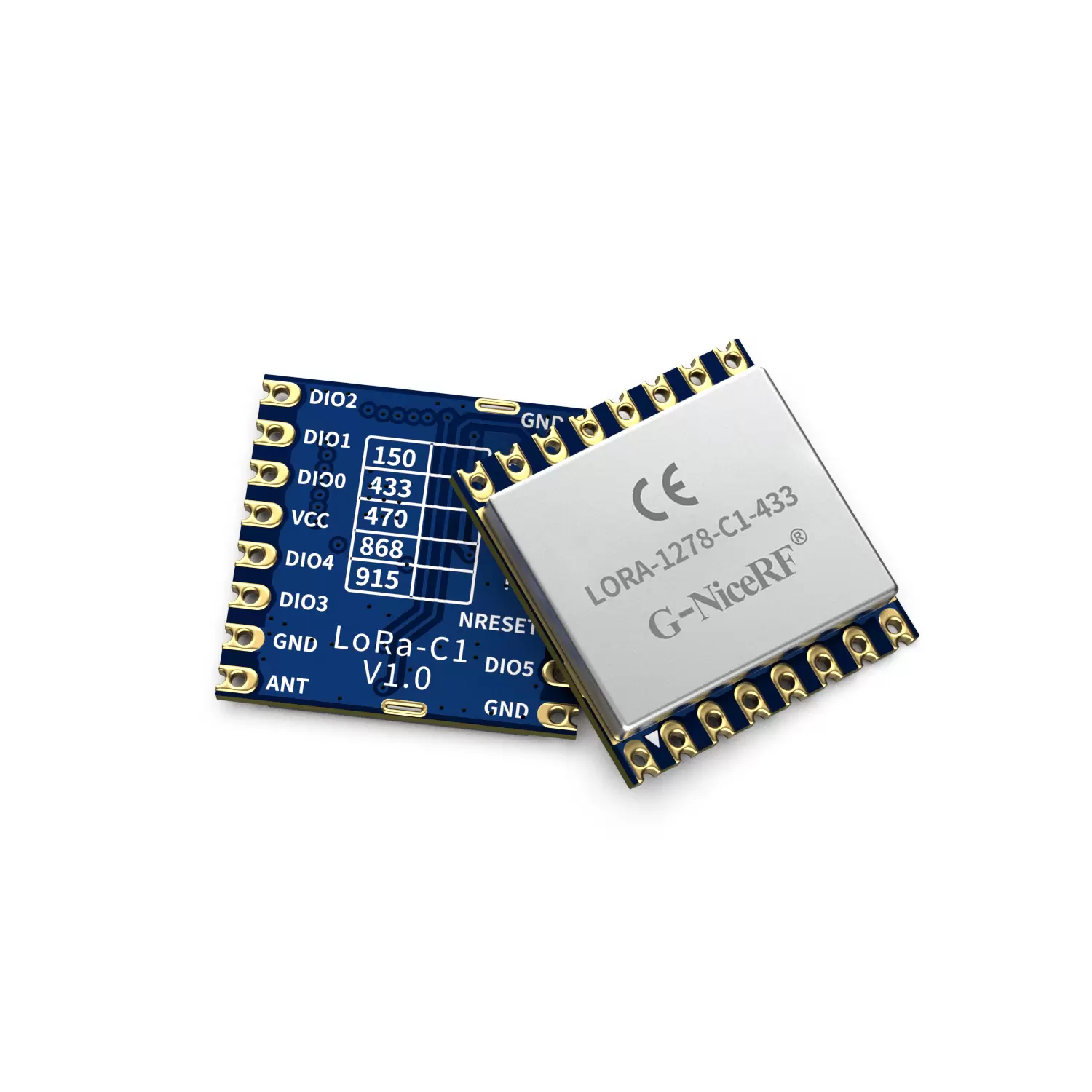 LoRa1278-C1 : 433/470MHz SX1278 LoRa Module With SPI Front End Module And ESD Protection