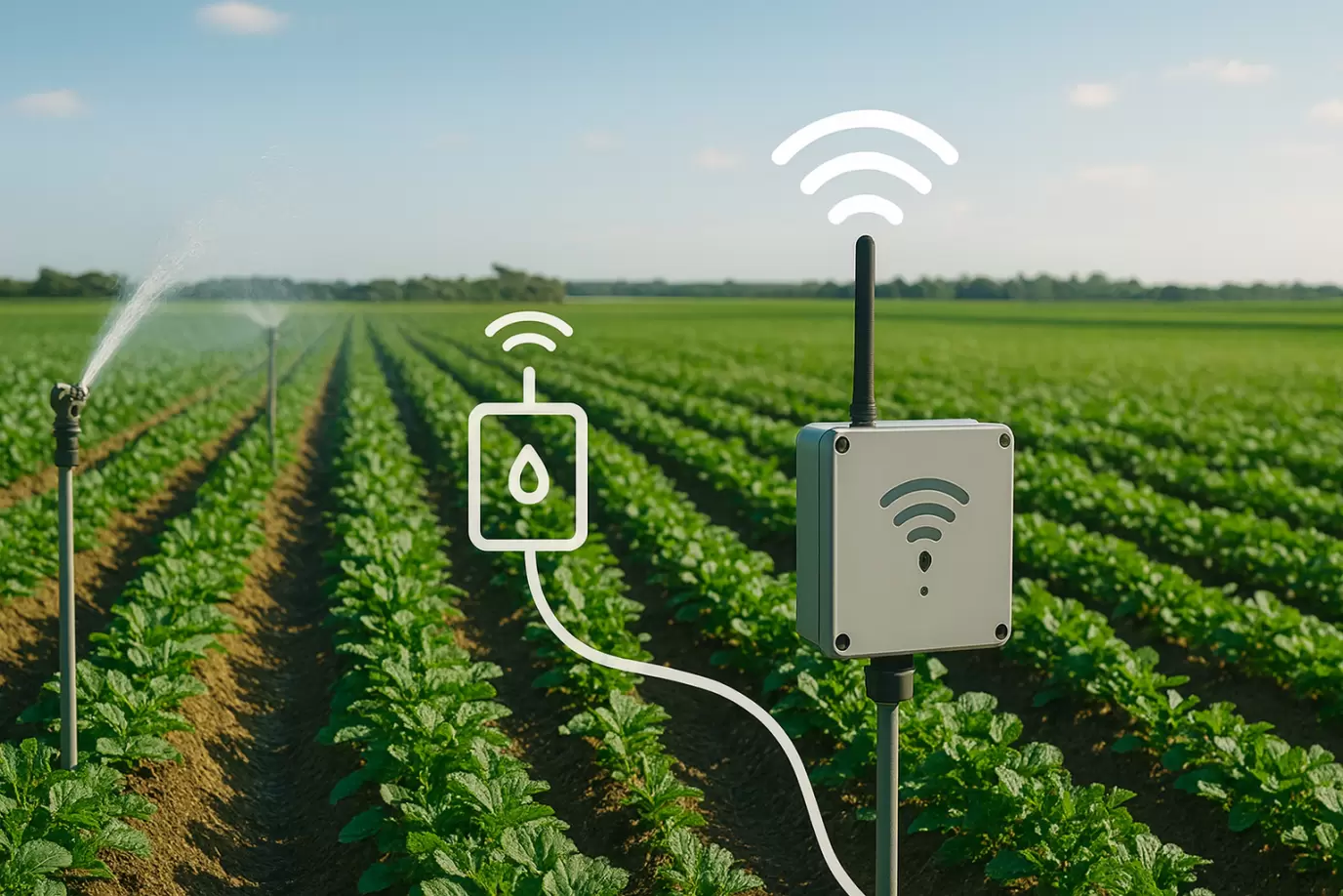 Application scenario of smart agriculture wireless irrigation system Application scenario of smart agriculture wireless irrigation system